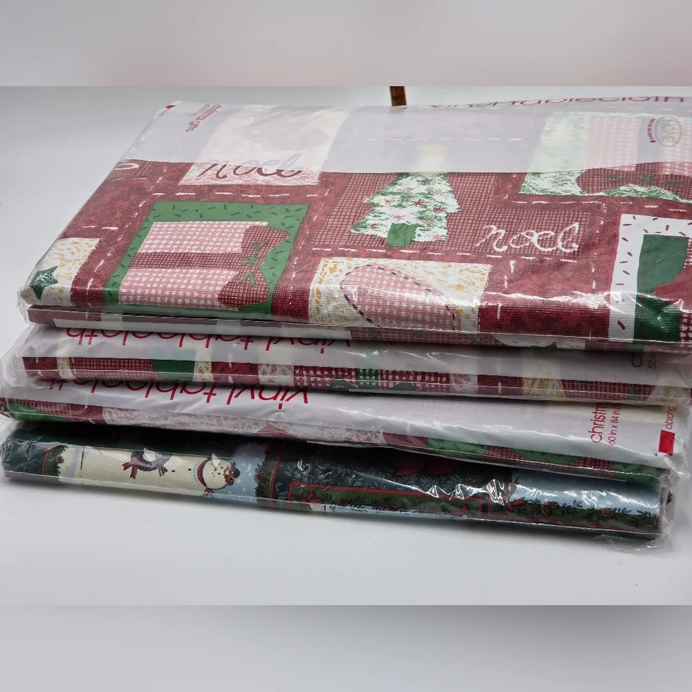 Vintage Vinyl Tablecloth 70